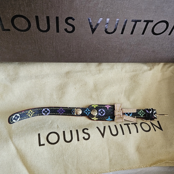 Louis Vuitton black multicolor monogram bracelet with bow. - Picture 3 of 3